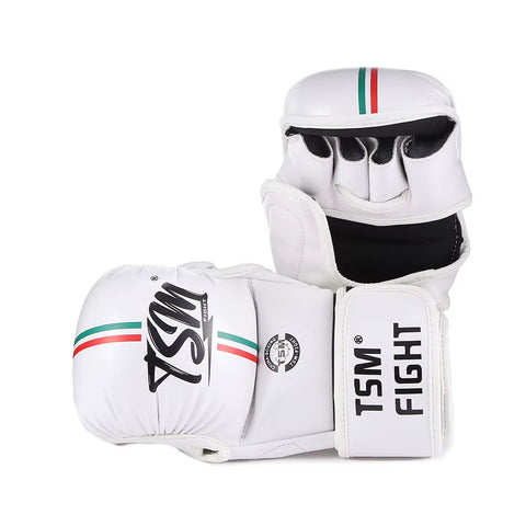 Professional MMA Half - Finger Training Gloves, Half - Finger Sandbag Gloves, Muay Thai Training Gloves, Thick PU Boxing Gloves