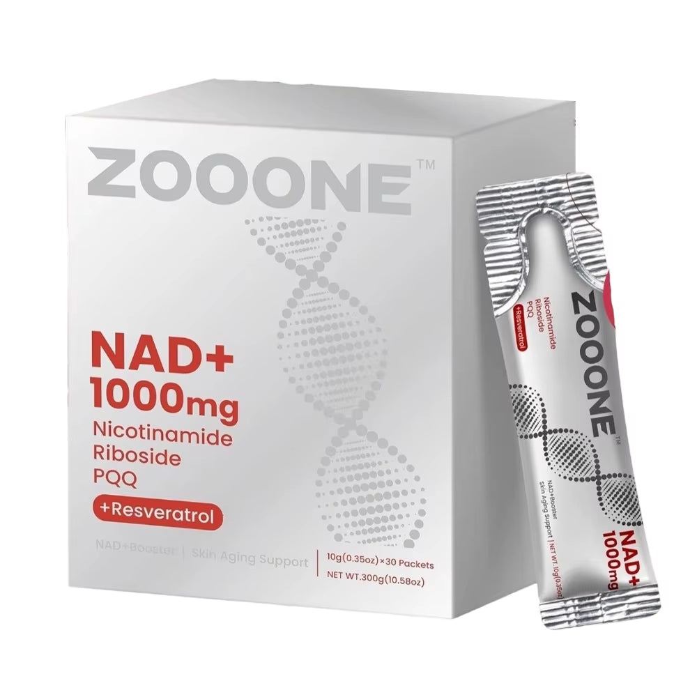 NAD+ Berry Flavored Drink Mix for Anti-Aging, Energy & Focus - 30 Packets