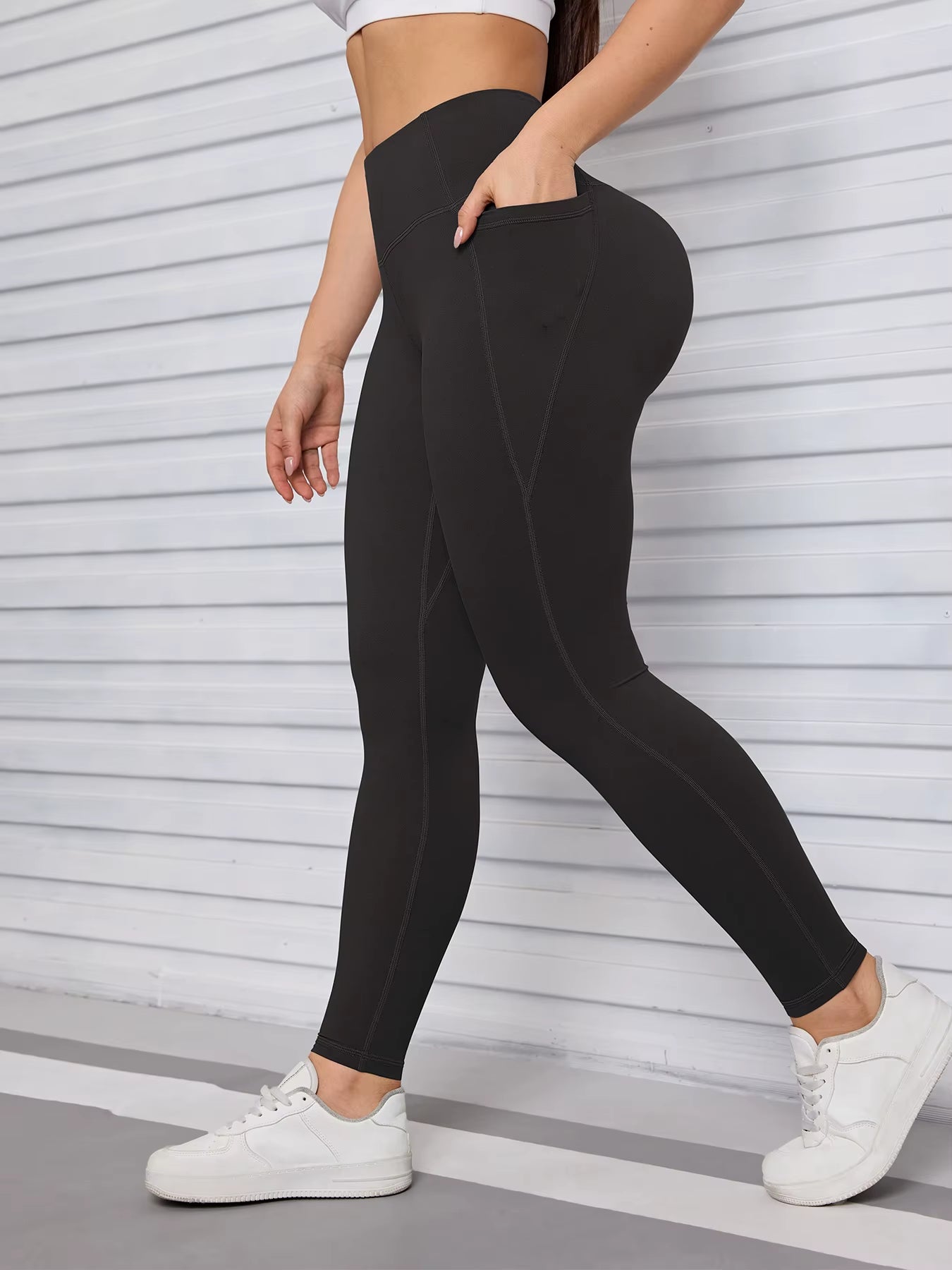 Pockets Fitness Gym Leggings Women Skinny Stretch Autumn Sport Leggings Women Casual Mallas Fashion Outdoors Pants