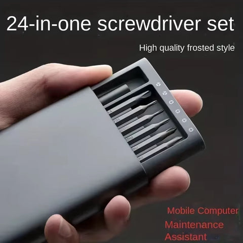 24-In-One Professional Repair Kit - Multi-Functional Precision Screwdriver Set for Mobile Phone and Tablet Disassembly