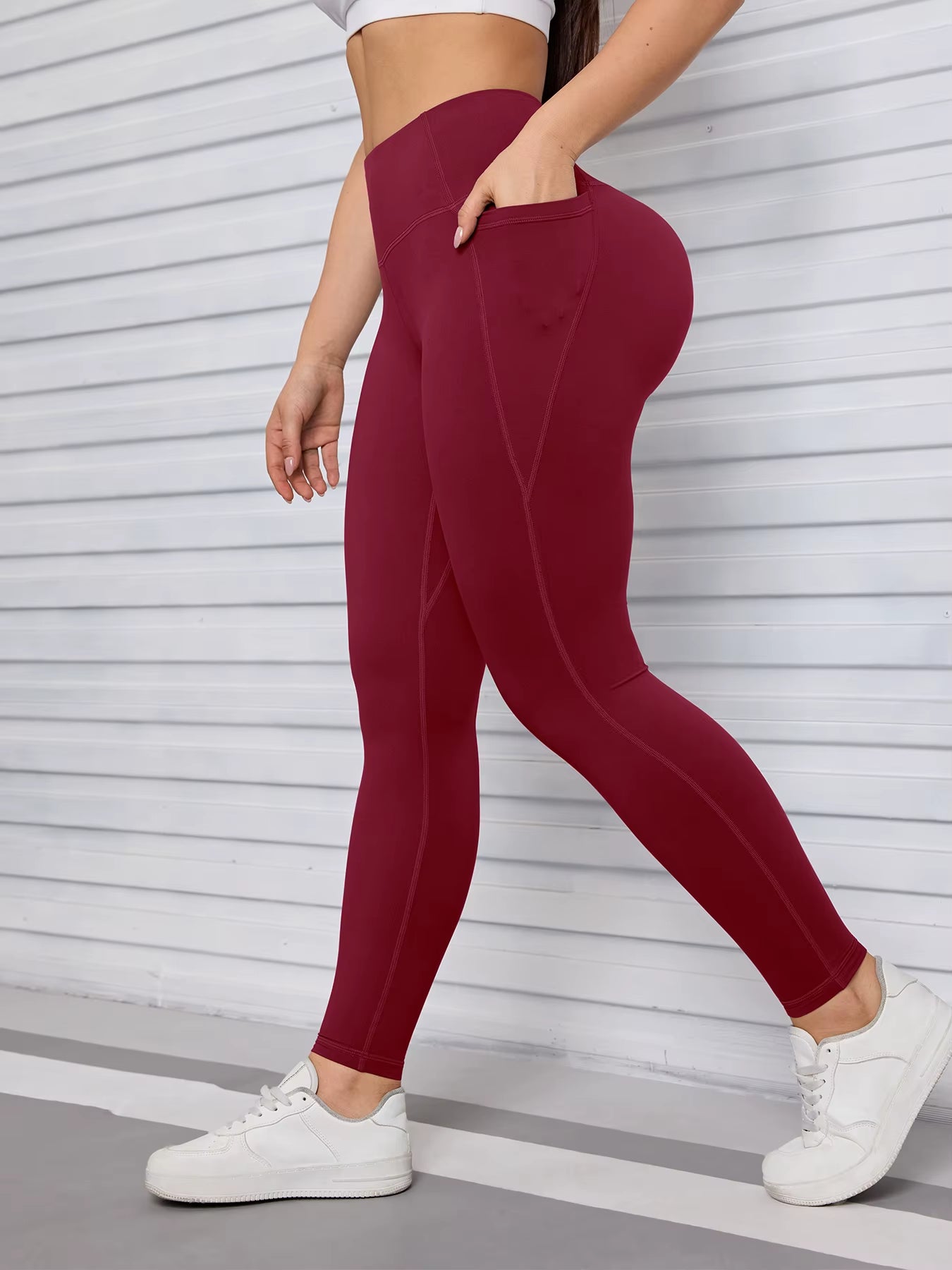 Pockets Fitness Gym Leggings Women Skinny Stretch Autumn Sport Leggings Women Casual Mallas Fashion Outdoors Pants