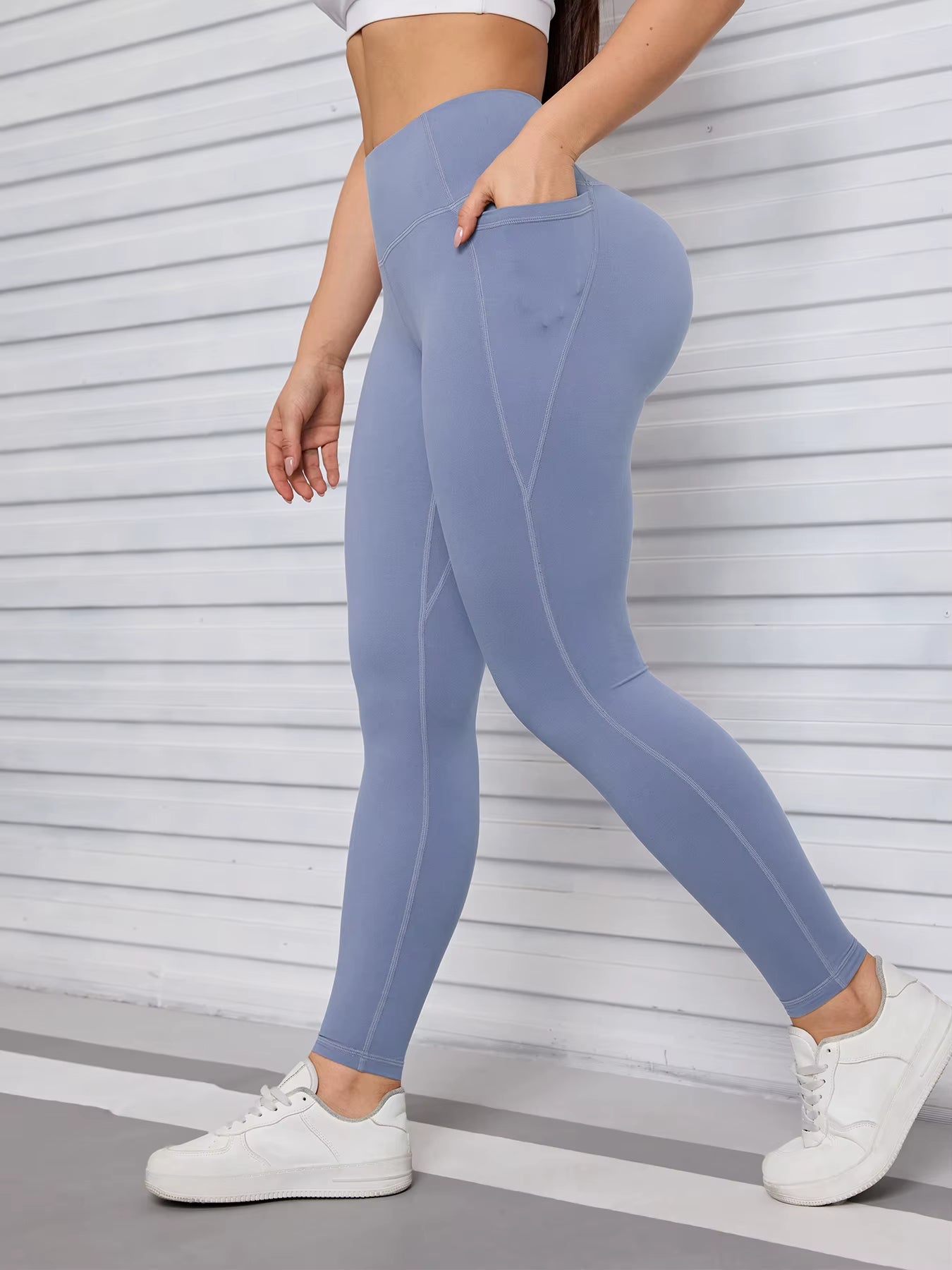 Pockets Fitness Gym Leggings Women Skinny Stretch Autumn Sport Leggings Women Casual Mallas Fashion Outdoors Pants