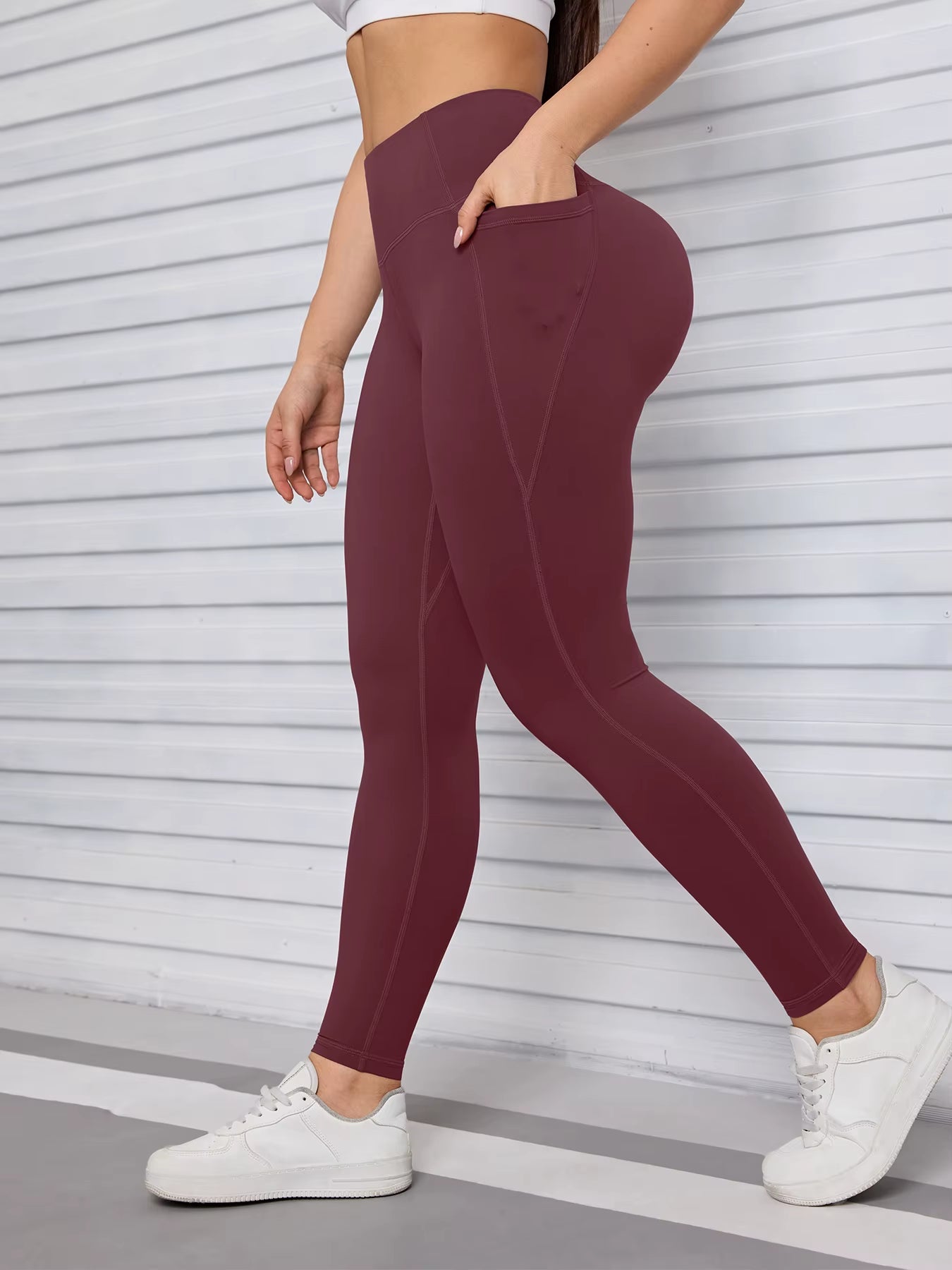Pockets Fitness Gym Leggings Women Skinny Stretch Autumn Sport Leggings Women Casual Mallas Fashion Outdoors Pants