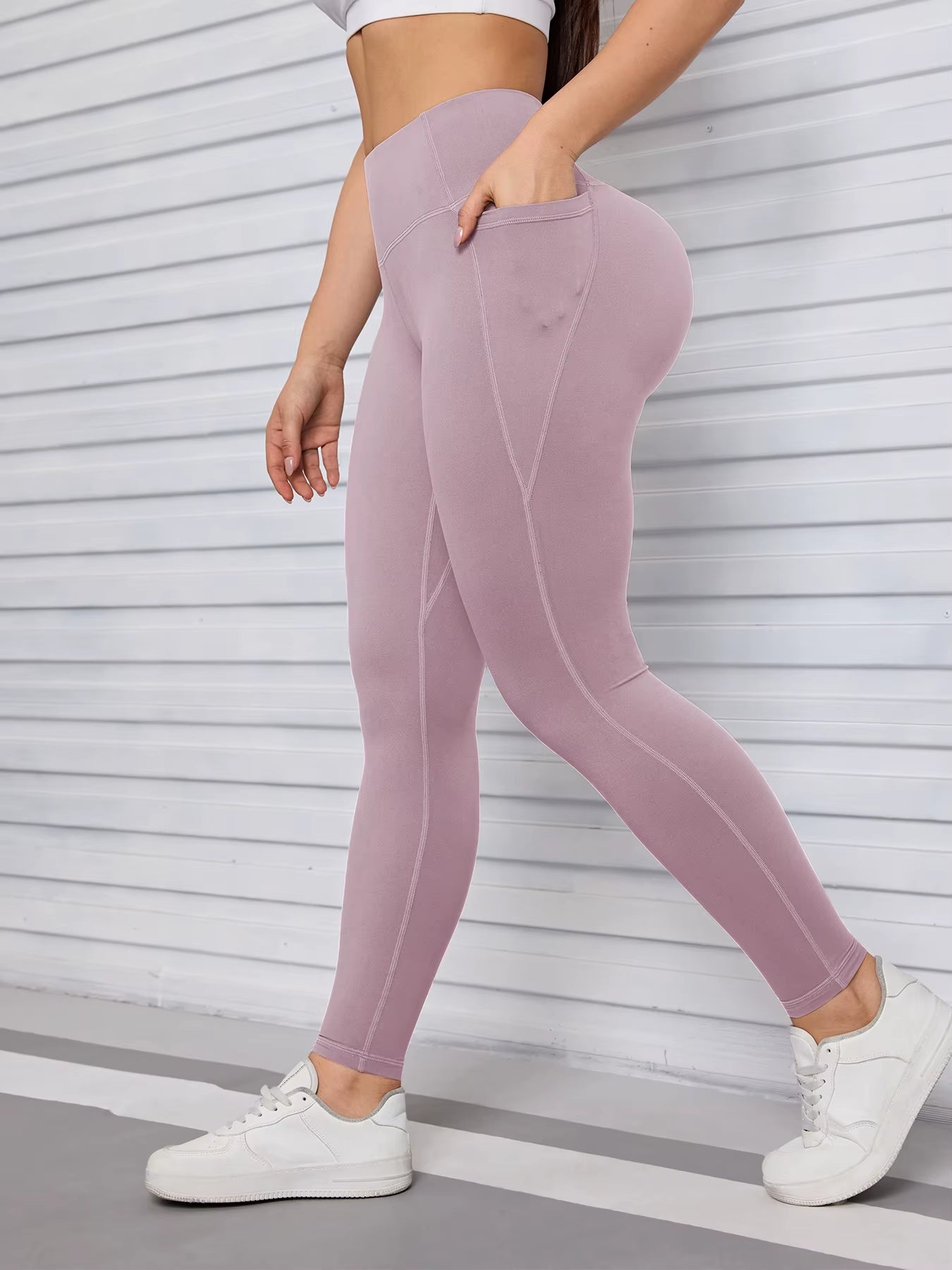 Pockets Fitness Gym Leggings Women Skinny Stretch Autumn Sport Leggings Women Casual Mallas Fashion Outdoors Pants