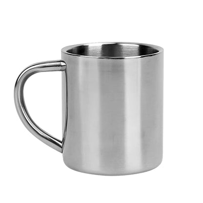 220ML Double Wall anti Scalding Coffee Mug Stainless Steel Insulated Drink Cup Steel Polishing Beer Tea Juice Drinking Cup 1-5PC