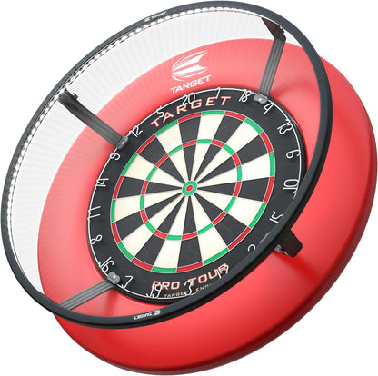 Corona Vision Dartboard Lighting System, Black Frame | White LED Dart Board Surround Ring Light | Available with Pro Tour Dartboards Surround & Championship Dartboard, or Oche Dart Mat